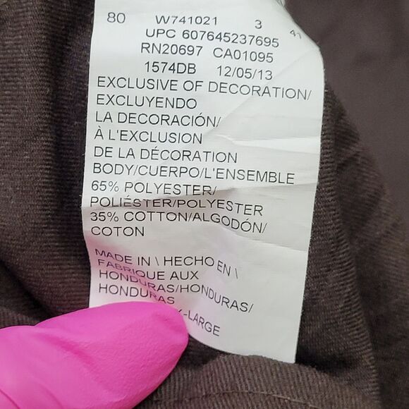 DICKIES Button Shirt XL 26x32 Brown Extra-Baggy - Picture 7 of 12